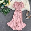 Vestido de mujer con cinturón A2811 4