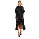 Vestido de gasa con cuello para mujer 4