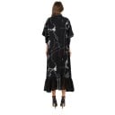 Vestido de gasa con cuello para mujer 6