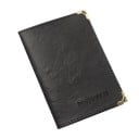 Resefodral för dokument med genomskinliga fack och fickor för kort Metallhörn Sytt kant PU-läder Mått 10,2 x 14 cm 16