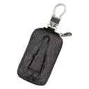 Fodral för nycklar med krokodilrelief och fjällmönster Dragkedja Metallkarbinhake PU-läder Kompakta mått 9 x 2 x 5,5 cm 1