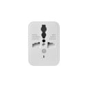 Reseadapter EU med 2x USB Universell adapter för kontakter av typ A B G och I till europeiskt uttag Spänning 110 till 250 V Ström 10 A 1