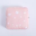 Reseetui för hygienprodukter Etui för bindor och små kosmetikprodukter Dragkedja Bomull Mått 13 x 13 x 3 cm 1