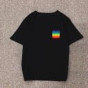 Dam T-shirt med regnbågsficka 2