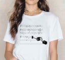 Dam T-shirt med musikmotiv 4