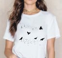 Dam T-shirt med musikmotiv 5