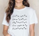 Dam T-shirt med musikmotiv 6