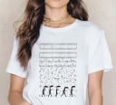 Dam T-shirt med musikmotiv 7