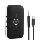 2 az 1-ben Bluetooth 5.3 audio adapter adó és vevő 3,5 mm-es AUX RCA vezeték nélküli adapter autós TV-hez PC fejhallgatóhoz beépített akkumulátor 600mAh USB 8