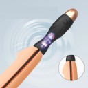 2 az 1-ben férfi szilikon tágító és vibrátor vékony rugalmas testtel és vibrációs egységgel, mély stimulációhoz, Diszkrét csomagolás 4