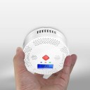 2 az 1-ben füst- és gázérzékelő CO CH4 LPG WiFi Bluetooth Tuya Smart App Hangos riasztó Biztonsági riasztó elemmel működő otthonvédelem 2