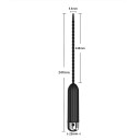 2 az 1-ben szilikon tágító vibrátorral, M-es méret, emelt felület kiemelkedésekkel, 10 vibrációs mód, USB töltés, mély stimulációhoz, Diszkrét csomagolás 3