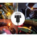 2 buc. LED-uri pentru ghidon, lumină de capăt, 12V, pentru motocicletă, fază scurtă și semnalizator, pentru ghidon de 22 mm, iluminat de siguranță pentru moto 2