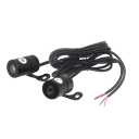 2 buc Proiectoare LED pentru motociclete, 20x33mm, aripi de înger, intrare 8-30V 3W IP67, lumini de bun venit, iluminare cu efect 6