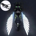 2 buc proiector LED cu aripi de înger, lumină de bun venit pentru motocicletă, 8-30V, IP67, impermeabil, 3W, 20x38mm, lumină decorativă pentru ușă, moto 1
