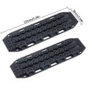 2 bucăți Plăci de tracțiune portabile pentru mașini RC 1:10 și 1:8 133 × 39 mm Plăci auxiliare rezistente pentru recuperarea modelelor 2