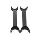 2 bucăți retractoare duble negre pentru buze 145 x 45 mm din plastic ortodontice deschizătoare de gură intraorale extensoare faciale instrumente profesionale 1