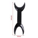 2 bucăți retractor dublu negru pentru buze 167 x 55 mm din plastic ortodontic deschizător de gură intraoral extensoare faciale instrumente 2
