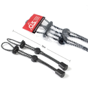 2 bucăți șnur de fixare pentru rucsac 19 cm cu cataramă din plastic Elastic suplimentar ușor pentru rucsaci și genți Echipament turistic și de exterior 2