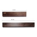 2 darabos mágneses késrögzítő készlet 30 cm és 46 cm akáciából Konyhai falra szerelhető késrögzítők erős mágnesekkel Sötétbarna 1