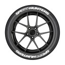 2 db Gumiabroncs matricák 37,67×2,54 cm SPEEDHUNTERS Vízálló PVC matricák a kerekekre Stílusos dekoráció autók tuningjához 3