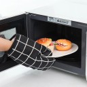 2 db konyhai kesztyű 24 x 16 cm Hőálló kesztyűk sütéshez és főzéshez A biztonságos kezeléshez forró edényekkel 2