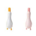 2 em 1 pinça de limpeza fofa em forma de pato 13,5 cm Cabeça dupla com pá para pó e raspador de juntas Ferramenta para limpeza de resíduos e cabelos 4