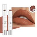 2 en 1 barra de labios mate waterproof y bálsamo hidratante 3 g Maquillaje de larga duración Resistente a las manchas Nutrición y cuidado de los labios 4