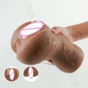 2-i-1 kunstig vagina og analåbning for maksimal nydelse og diskretion, silikonedesign med nem vedligeholdelse 2