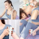 2-i-1 massageværktøj til talje, mave og ben 25 × 28 × 6,5 cm Massagerulle med klips Meridianstimulering Anti-cellulite 2