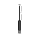 2-i-1 silikonedilator med vibrator, størrelse S, glat overflade, 10 vibrationstilstande, USB-opladning, til dyb stimulation, Diskret emballage 3