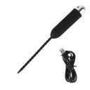 2-i-1 silikonedilator med vibrator, størrelse S, hævet overflade med fremspring, 10 vibrationstilstande, USB-opladning, til dyb stimulation, Diskret emballage 1