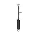 2-i-1 silikonedilator med vibrator, størrelse S, hævet overflade med fremspring, 10 vibrationstilstande, USB-opladning, til dyb stimulation, Diskret emballage 3