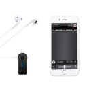 2-in-1 Bluetooth 5.0 audio-adapterontvanger en -zender met 3,5 mm-aansluiting voor autoradio, AUX-koptelefoon, laptop, snelle audiotransmissie en handsfree 4