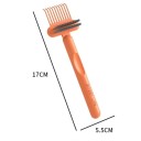 2 în 1 Curățător de piepteni și perii 17 x 5,5 cm Perie mini pentru îndepărtarea părului și a prafului Un instrument de curățare pentru salon și utilizare acasă 2
