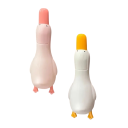2 in 1 Cute Duck-Shaped Cleaning Clip 13.5 cm Double Head with Dustpan and Grout Scraper Drain and Hair Cleaning Tool 3