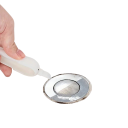 2 in 1 Cute Duck-Shaped Cleaning Clip 13.5 cm Double Head with Dustpan and Grout Scraper Drain and Hair Cleaning Tool 6