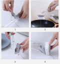 2-in-1 Dish Brush 24 x 6 cm Detergent Dispenser Replaceable Sponge 10 x 6 cm PET Bristles Kitchen Cleaning Brush 4