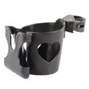 2-in-1 Drink and Phone Holder for Pushchairs Universal Plastic Holder 8.5 cm Adjustable Grip 360° Rotatable Cup and Mobile Holder 2