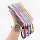 2-in-1 Hoes voor Samsung Galaxy S24 Ultra met Polsbandje Siliconen Case met Jelly Effect Telefoonhoes met Handkoord 12