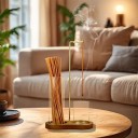 2 in 1 Incense Holder with Glass Ash Catcher Incense Organiser Meditation Yoga 2
