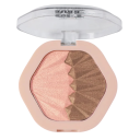 2 in 1 Palette Puderrouge 8 x 7,6 cm Puderrouge für das Gesicht Kompakte Make-up Palette Natürlicher langanhaltender Effekt 7