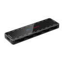 2-in-1 PWM en ARGB hub 10x 5V 3pin en 10x 12V 4pin SATA voeding 3/4pin invoer magnetische basis 16,4x4,8x1,5 cm 4