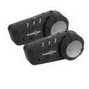 2 kpl FreedConn KY Pro -moottoripyörän sisäpuhelinta, Bluetooth 5.0 -liitettävissä kahdelle kuljettajalle, 1000 m, CVC8.0, ääniavustaja, IP65, pehmeä 1