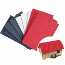 2 kpl PVC kattohuopa 1:75 mallit 20 × 29,5 cm Muovilevyt kattotiilien jäljitelmille dioraamamallinnuksessa 1