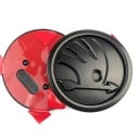 2 ks 90mm auto emblém samolepka pro Škoda – přední maska (Octavia 2 3 A5 A7, Kodiaq, Fabia, Rapid 3, Karoq, Superb, VRS) – různé barvy 6