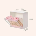2 ks Bílé nástěnné úložné boxy 8,5 x 8,5 x 4,5 cm Samolepicí plastové organizéry Multifunkční držáky na stěnu pro koupelnu a kuchyň 2