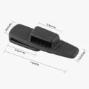 2 ks držák bezpečnostního pásu do auta klip pro fixaci pásu 7,5 × 2 × 1,5 cm ABS černý stabilizátor s otvorem 2,6 cm interiér 3