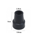2 ks gumové koncovky na turistické hole 1,9 cm Odolné náhradní botky pro nordic walking hole Protiskluzové nástavce 5 x 3,8 cm 3