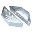 2 ks kovový košík na dřevěné uhlí 38,5x11x7,5 cm BBQ držáky na uhlí Grilovací příslušenství Náhradní díly ke grilu Praktické doplňky na grilování 1